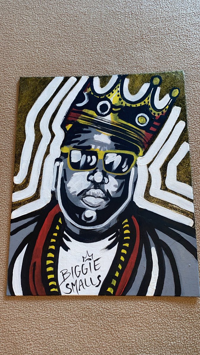 92sturdy's tweet photo. 🗣️ UNTO YOU I GIVEEEE NOTORIOUS B.I.G. 👑 😌🤝🏾 #artreveal #realismart #notoriousbig #fypage #acrylicpainting https://t.co/QPdvyzKgMd
