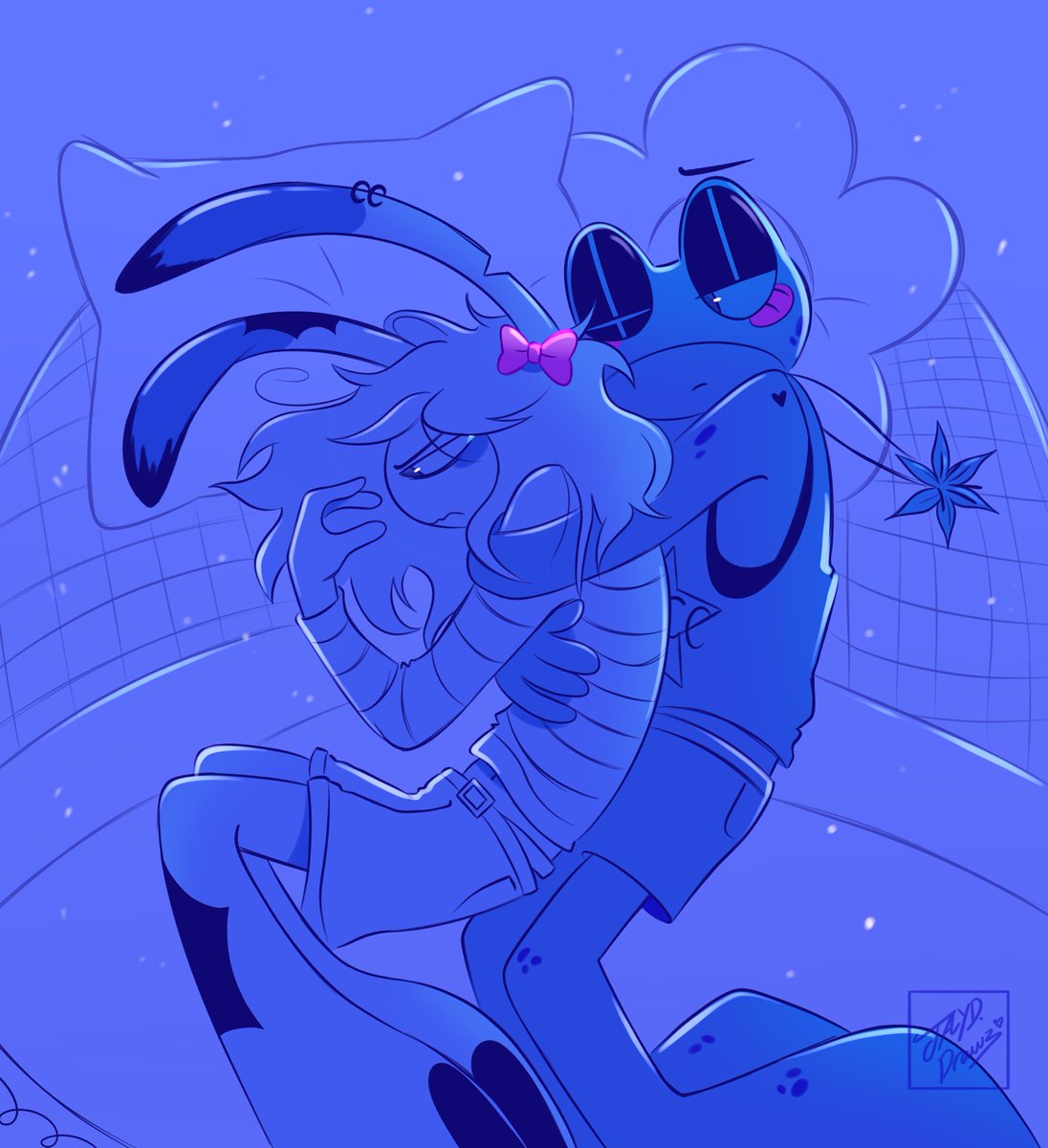 jaydendr4ws_'s tweet photo. So glad Jax decided to trust Ribbit right guys? 🙂🥹😭 Anyway some ribbitrabbit sketches I made lately 🫶💚💙💜💕 #theamazingdigitalcircus #TADC #jax #transfemjax #ribbit #ribbittadc #ribbitrabbit https://t.co/Vht80EGHJd