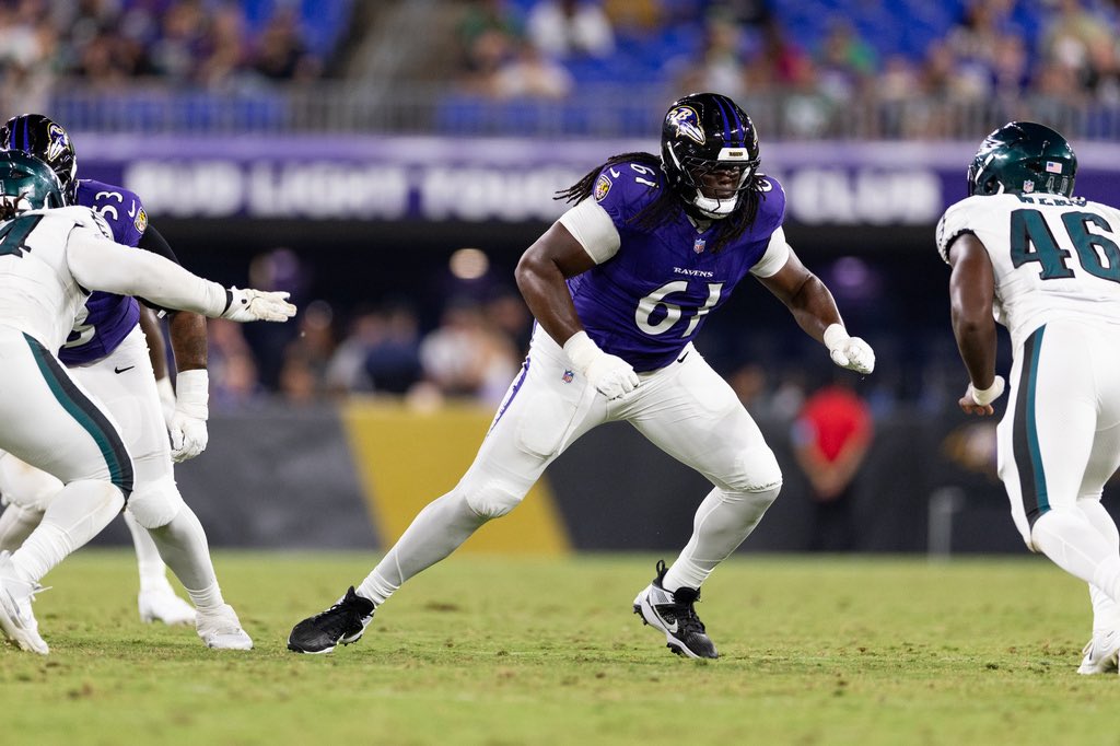 Ian Rapoport: Adding Pounds: The #Ravens are trading OT Diego Pounds to the #Chiefs, sources tell me and @MikeGarafolo.

The undrafted