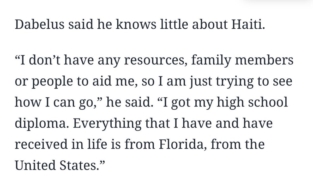 billybinion's tweet photo. This is beyond horrific. The U.S. just deported someone to Haiti who came to America at 6 years old. Now he’s stuck in a country gripped by gang violence where he doesn’t have family or any connections. And for what? What are we even doing here? https://t.co/mzZNasZvCj