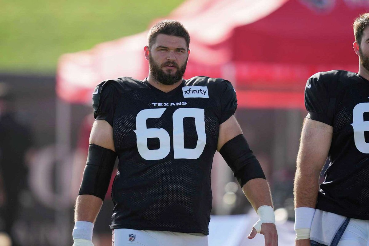 rome_nolimits's tweet photo. One name I REALLY think the Commanders need to be watching over the next 24-48 hours: 

Texans C Jake Andrews.

Andrews is only 26 and started all 16 games for Houston last season.

1,093 snaps
67.2 pass-blocking grade
14 pressures allowed
Just ONE sack allowed

Is he an elite Center? No. But that’s not what Washington needs right now.

They need someone with actual starting experience who can come in and give them some insurance behind Nick Allegretti. Especially with Allegretti barely practicing this summer and the depth behind him being extremely thin.

Here’s where it gets interesting…

Houston looks like they might CUT Andrews. Evan Brown has taken over at Center and they have Keylan Rutledge who can play there too. Andrews only played 5 snaps in their preseason finale.

So AP could either wait and see if he gets released OR call Houston now and offer something small to make sure nobody else gets him.

A 26-year-old Center who started an entire season and allowed ONE sack?