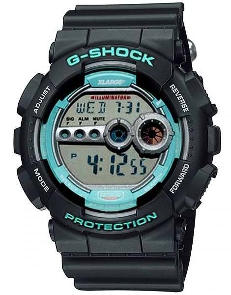AleatorioMakoto's tweet photo. Casio GD-100-XLARGE. Outra colaboração da Casio e uma loja de roupas japonesa. #casio #gshock #xlarge #gd100 https://t.co/ohGmoF0l0F
