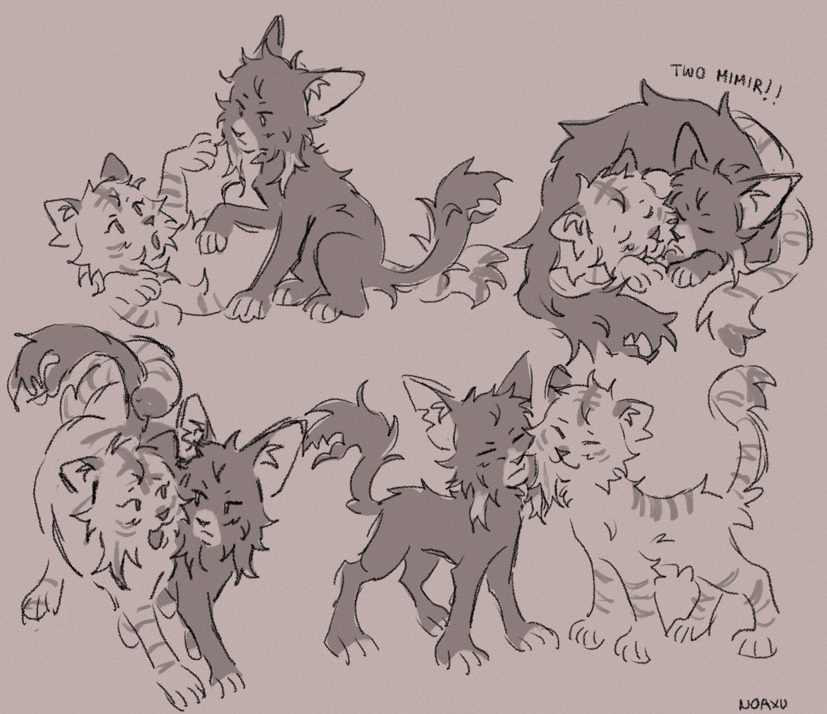 nekomanxiy's tweet photo. i was inspired by a chapter in wan for the first two i think . ion kno . i dont remember . anyway kitty cats #bsd https://t.co/wlFuxqfVpu