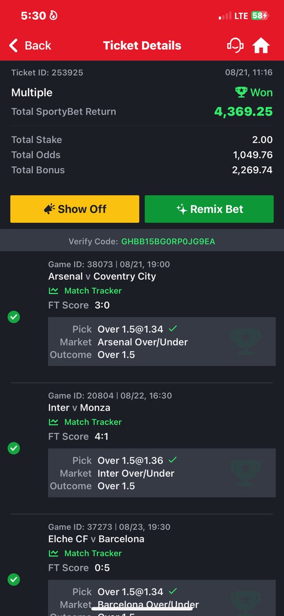Milky_wHaY's tweet photo. Edited and won your 4k+ odds🎉
@GhanamanTips https://t.co/3ut43S0my6