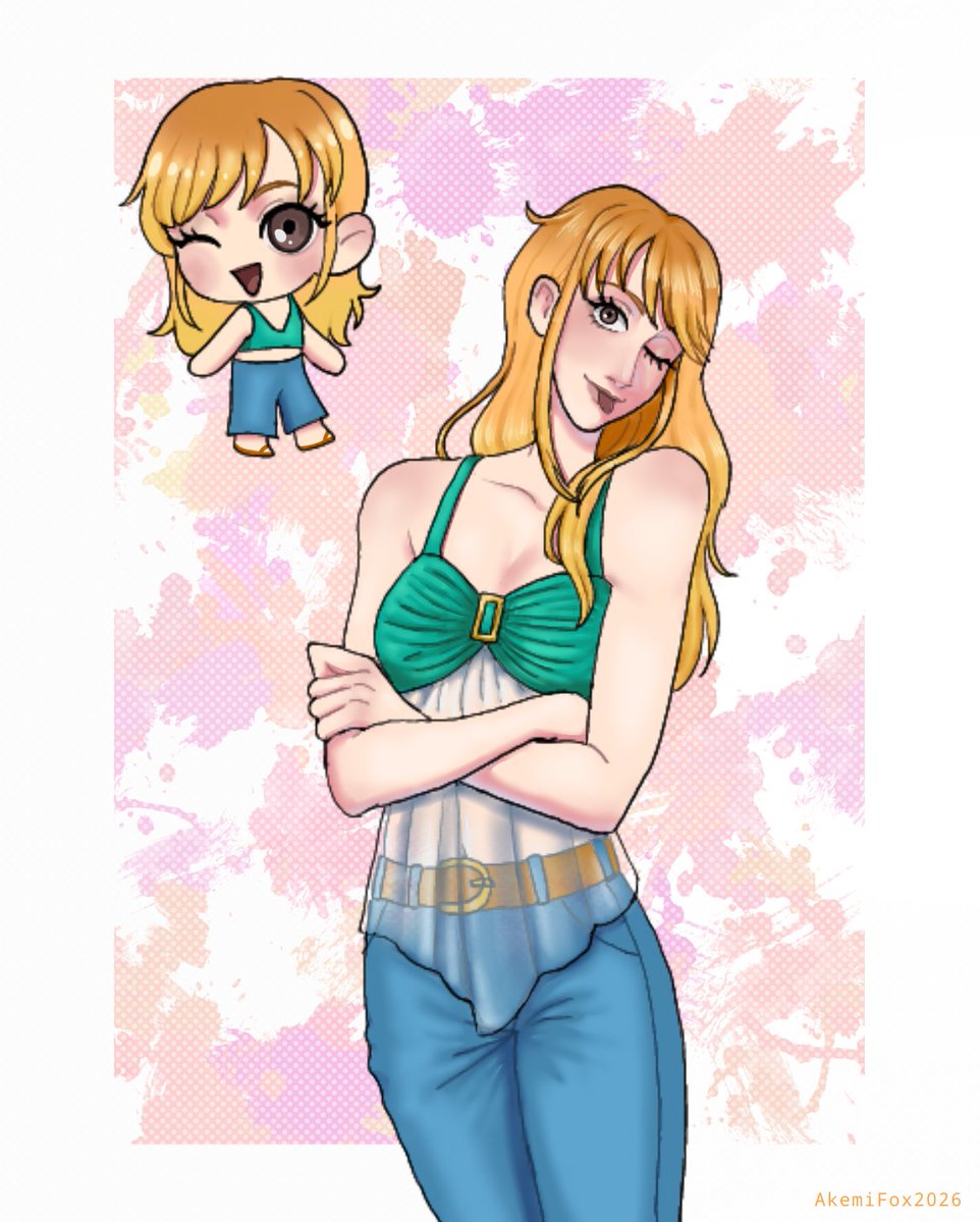 akemi_fox_'s tweet photo. Nami 🐈🧭
#art #ONEPIECE #Nami https://t.co/nCPep1ORdc