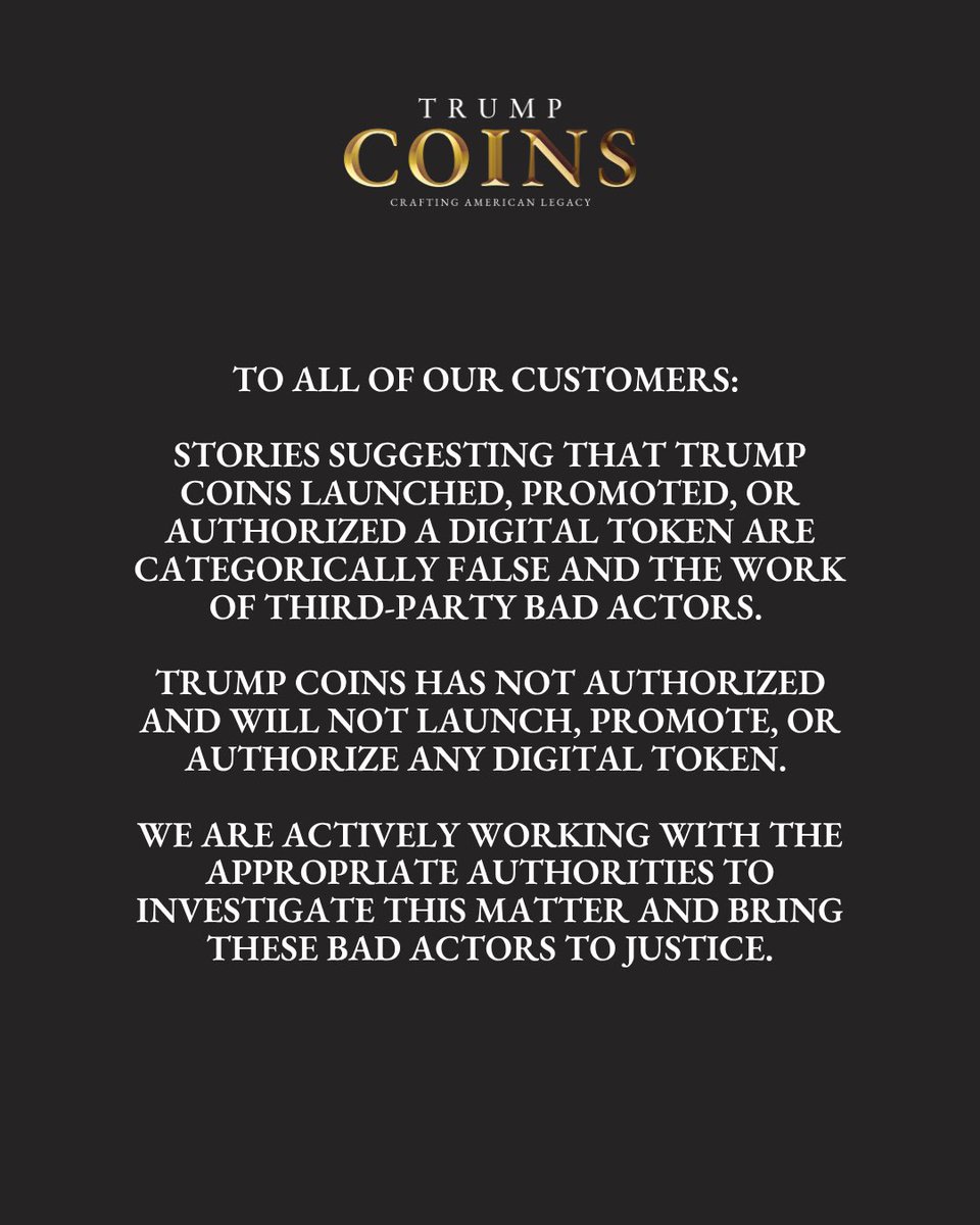 realtrumpcoins1's tweet photo. https://t.co/VcrYDdovnc