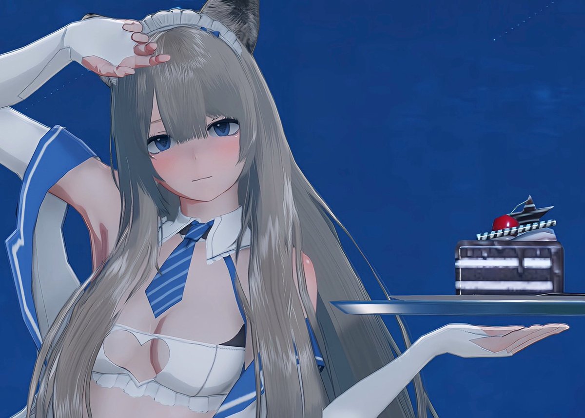 Ir_pso2's tweet photo. #PSO2NGS_SS 
#メンテの日じゃないけどssを貼る
ケーキおまたせしました…Ψ( 'ч' )ŧ‹"ŧ‹" https://t.co/agZceu8oaa