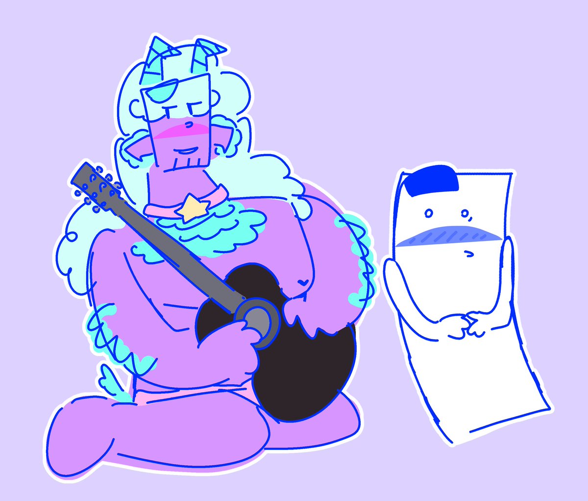 FAGBITCH20069's tweet photo. #LesbianSpacePrincess #LSPoc Anyways these are my stupid baby’s be kind to them they share one singular braincell, also random yumeship thrown into here https://t.co/J1UOGwMQE0