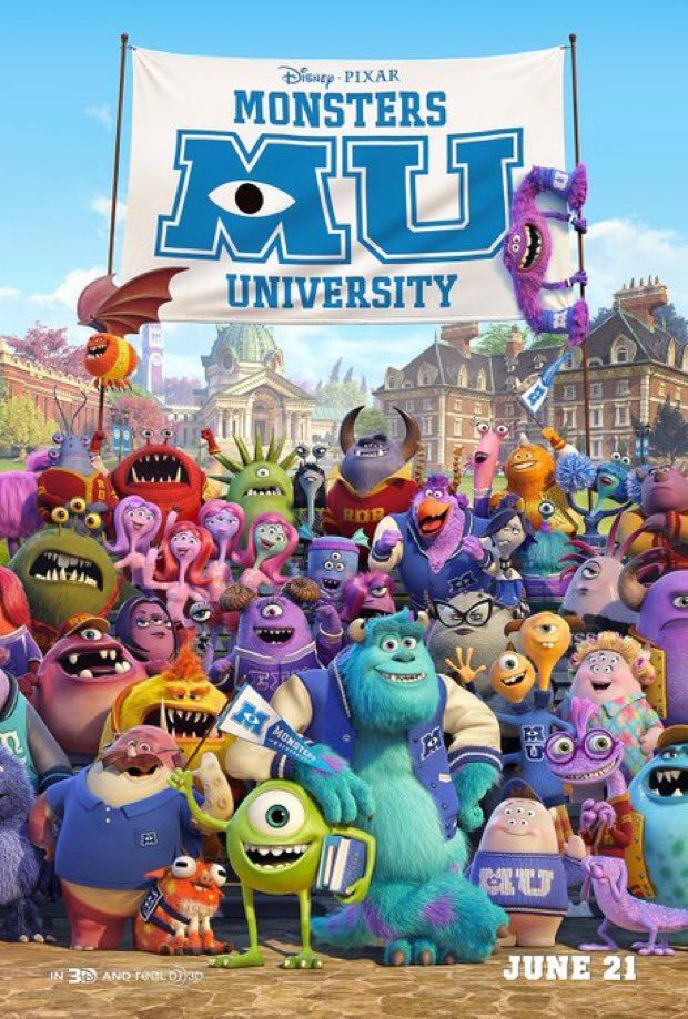 JakestinM's tweet photo. If you’ve seen Monsters University, prove by quoting it. https://t.co/8co5jPBZK1