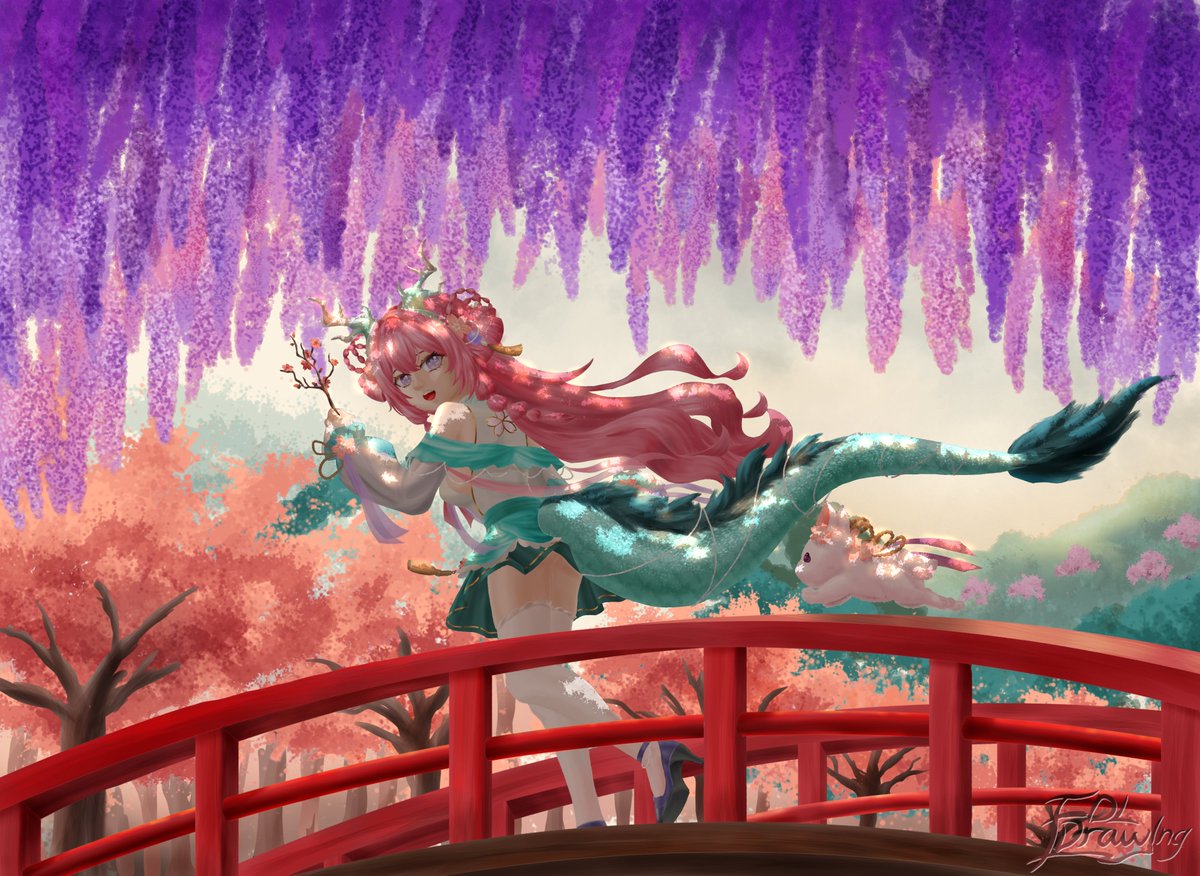 FdlDrawing's tweet photo. Spring Corridor 🌸

I hope it still counts,sorry if quality aren't great as others work. 

It could  be better but my old phone constantly crashes when working on this, so this is best I could do.

@jumiryu #jumi1stspring https://t.co/EIEh3wTSCJ