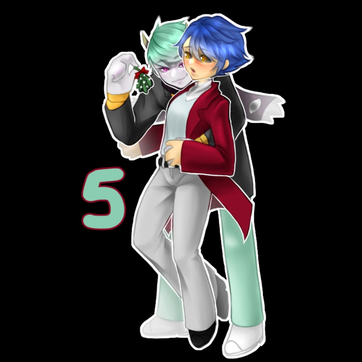 Plxnteax's tweet photo. my original chibi syle has a roughly 1:1 or 1:1.5 head to body ratio, but when I was drawing these, it was more like 1:3 and didn't look good so i changes the head style lol really popular commission choice now though! :D https://t.co/D4htvXbDsg