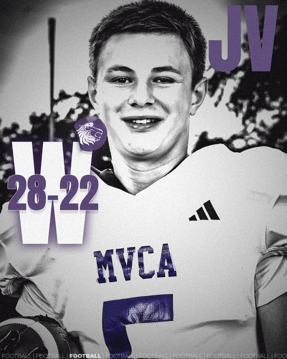 mvcaathletics's tweet photo. JV GETS THE WIN!

The Lions battled to a 28–22 victory over CNE at home 🏟️ https://t.co/lqsJ86GFqn