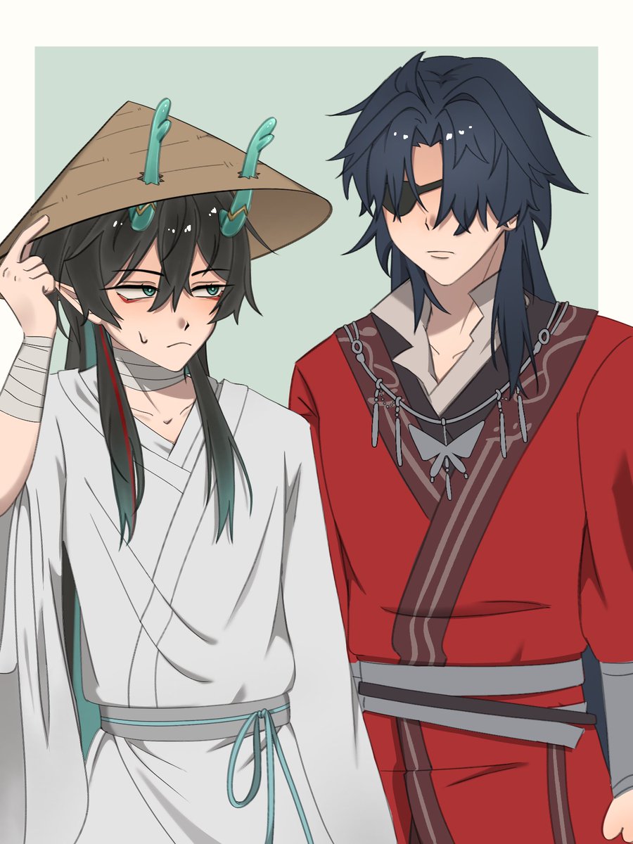 _Yukikariy_'s tweet photo. [Day 6: Cosplay]
This is such a stupid idea I'm so sorry💔💔💔 (I got lazy with Blade..)

#RenhengWeek #renheng https://t.co/kJikXd2xiR