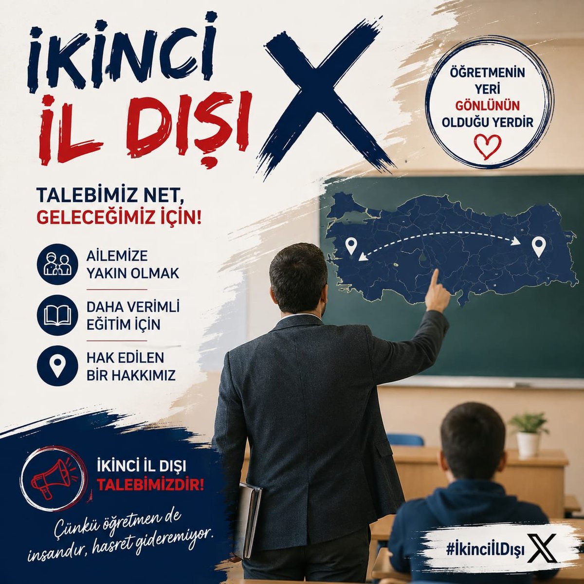talatyavuz29's tweet photo. *** 2. İL DIŞI***

Bizi neden görmüyorsunuz diyorlar, çok haklılar. 

Yüksek hizmet puanlarımızla çakıldık kaldık diyorlar. Mazereti olanlar bir yıl sonra, olmadı üç yıl sonra o da olmazsa il emri ile tayin oluyorlar, biz ne yapalım diyorlar.

Demiştim ya köklü bir değişiklikle kalıcı bir sisteme acil ihtiyacımız var.