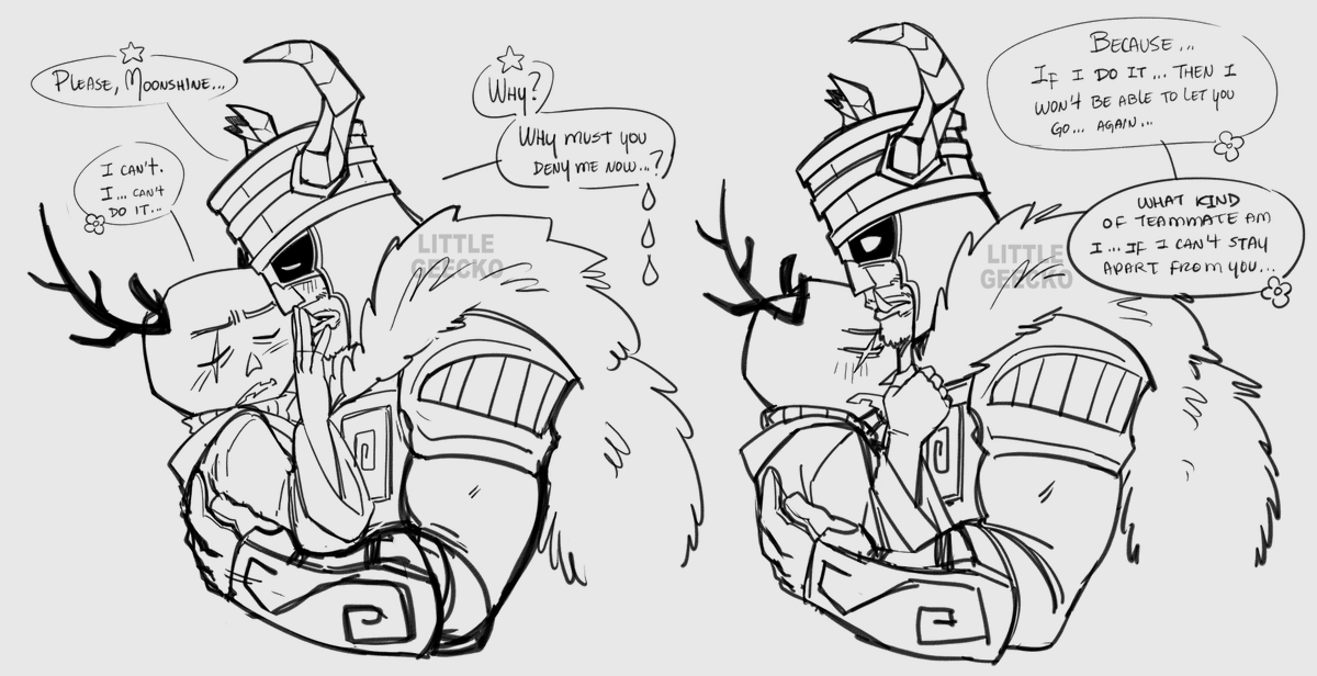 littlegeeckoALT's tweet photo. A kiss for the road? #doomsekkar #forsakenfanart https://t.co/ImKCKR9iZL