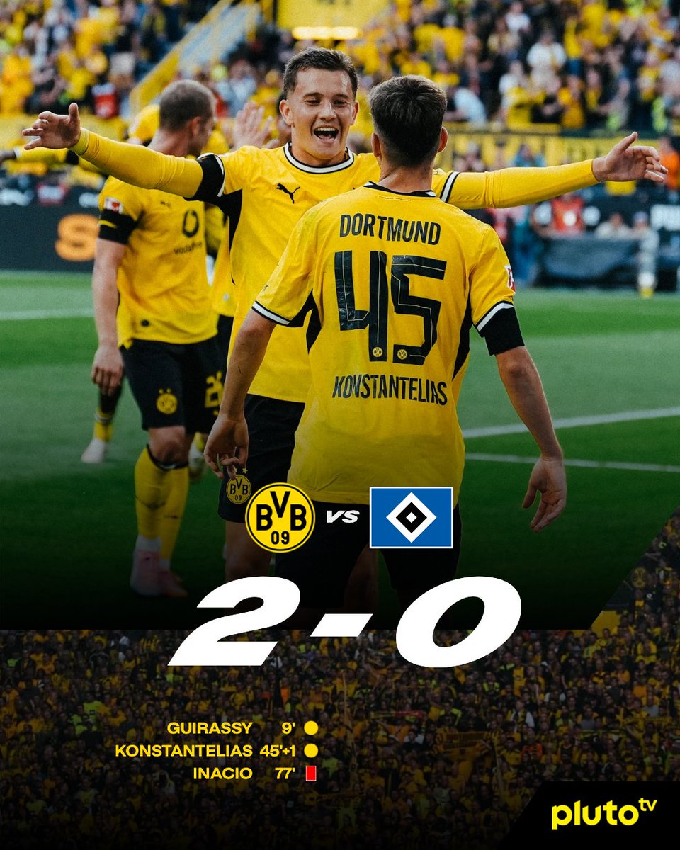 BVB's tweet photo. 🔥 Heimsieg! Ein – vor allem im ersten Durchgang – starker Auftakt des BVB! Wermutstropfen: Giannis Konstantelias musste nach einem tollen Debüt in der 54. verletzungsbedingt ausgewechselt werden. Wir drücken die Daumen, dass nichts schlimmeres passiert ist! ✊ https://t.co/BBt7xghnFv