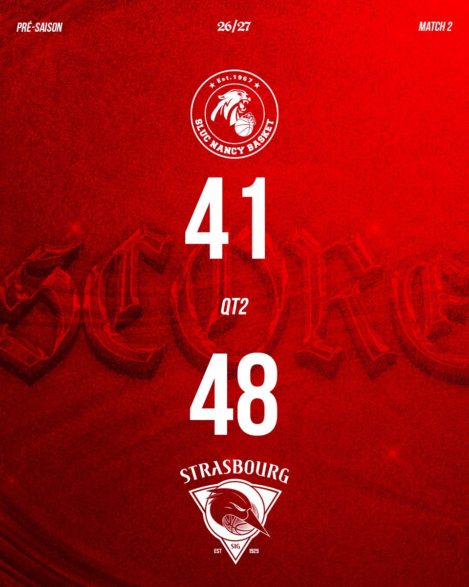 sigstrasbourg's tweet photo. QT2 | SLUC Nancy - SIG Strasbourg
Cโest la pause face au SLUC Nancy, vos SIGmen mรจnent de 7pts aprรจs un second QT solide physiquement et un coup de chaud de Tymu et Justin !
#gosig #strasbourg https://t.co/84SuhvdhPh