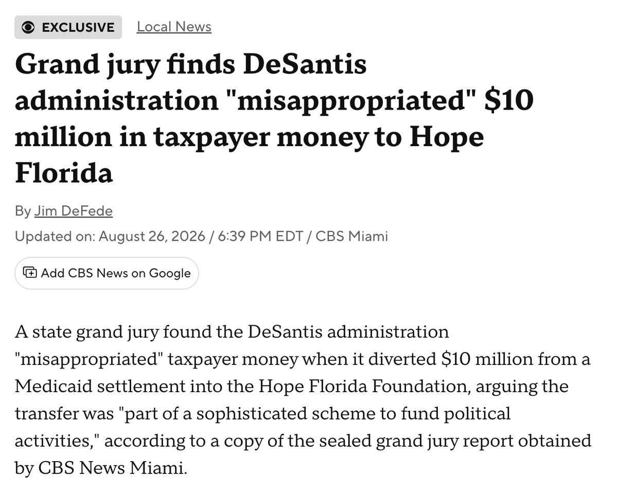 JamesPericola's tweet photo. This is the exact corruption that folks have gotten used to from the modern day Republican Party.

Joe Strada has allegedly installed faulty wiring to take your money for his congressional campaign.

DeSantis is using your hard earned money to fund his political committee.

This must stop and in Congress I'll hold them all accountable.