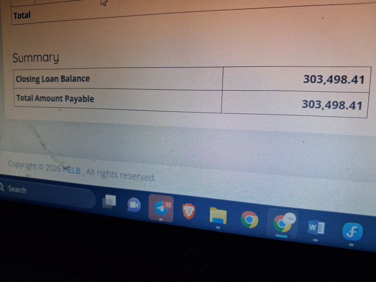 fowardcowboy's tweet photo. @HELBpage when I dial *642# it shows me a different loan balance to when I check my loan statement...explain this difference https://t.co/mNzfoGfMzX