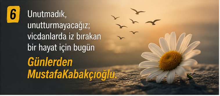 ahtatar's tweet photo. Unutmadık, unutturmayacağız; vicdanlarda iz bırakan bir hayat için bugün Günlerden MustafaKabakçıoğlu. https://t.co/UGmfoyOmHP