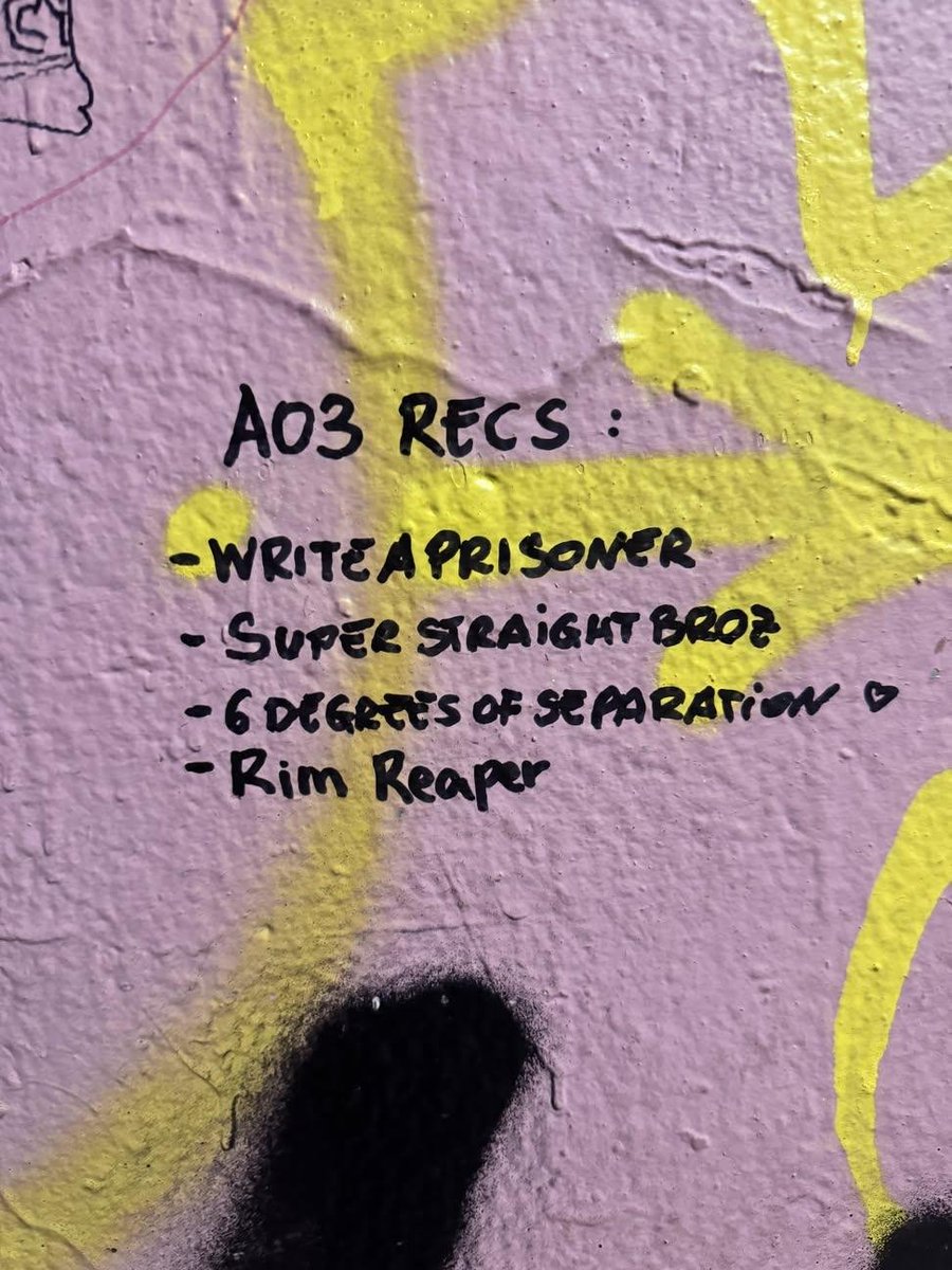 purplerain1410's tweet photo. these great recs being directly in the pink tunnel's mouth. I love this fandom https://t.co/b09EPvQuIe