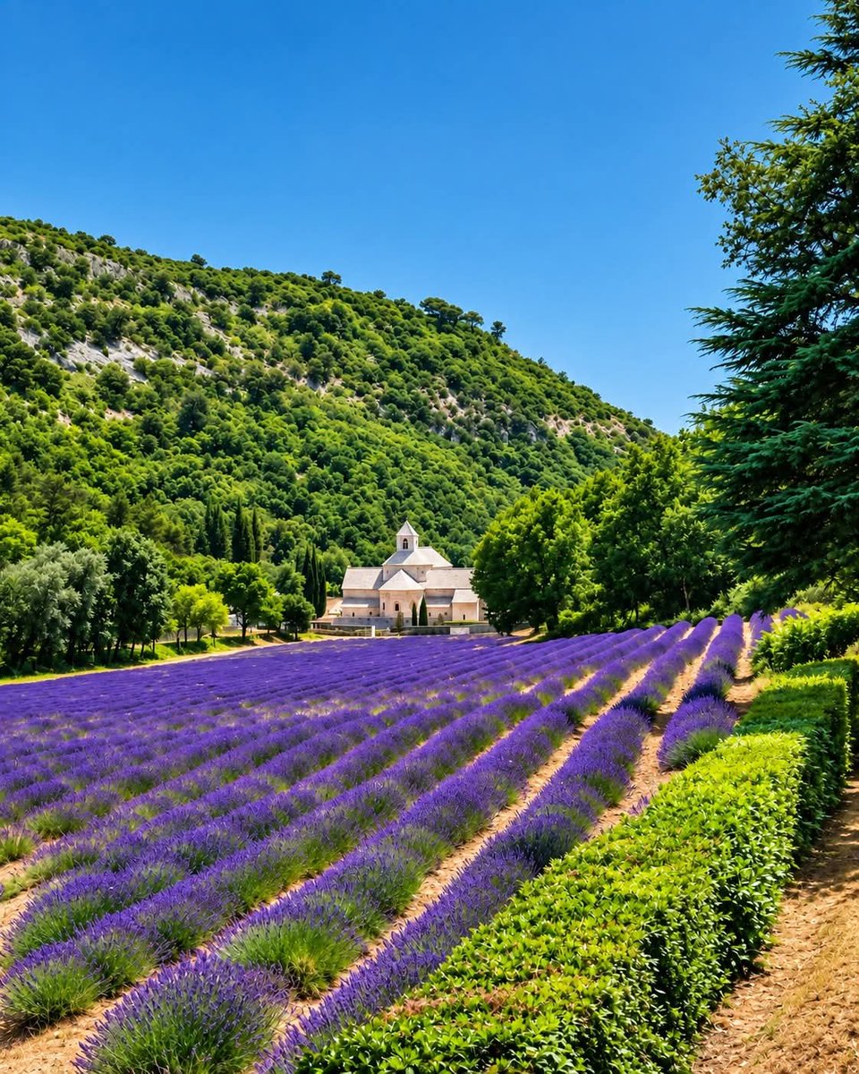 Focus_786_'s tweet photo. The Sénanque Abbey (Abbaye Notre-Dame de Sénanque), a famous 12th-century Cistercian monastery located near the village of Gordes in the Vaucluse department of the Provence-Alpes-Côte d'Azur region in southeastern France  🇫🇷

#france  #francesinha #francetourisme #Francesca https://t.co/hdJ0GVmRFw