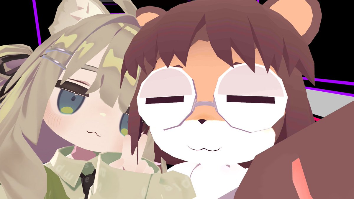 emakiisu's tweet photo. 初日からいろんな人に助けてもらって
うれしい🐻
みんなお友達です🫶🏻
#VRChat始めました https://t.co/xImcC1D5O3