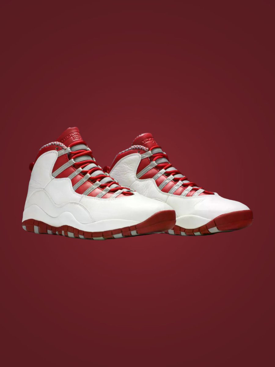 Kixify's tweet photo. Air Jordan 10 Red Steel release March 20, 2027 for $215. https://t.co/275apTCH3q https://t.co/3Zez1ck2qh