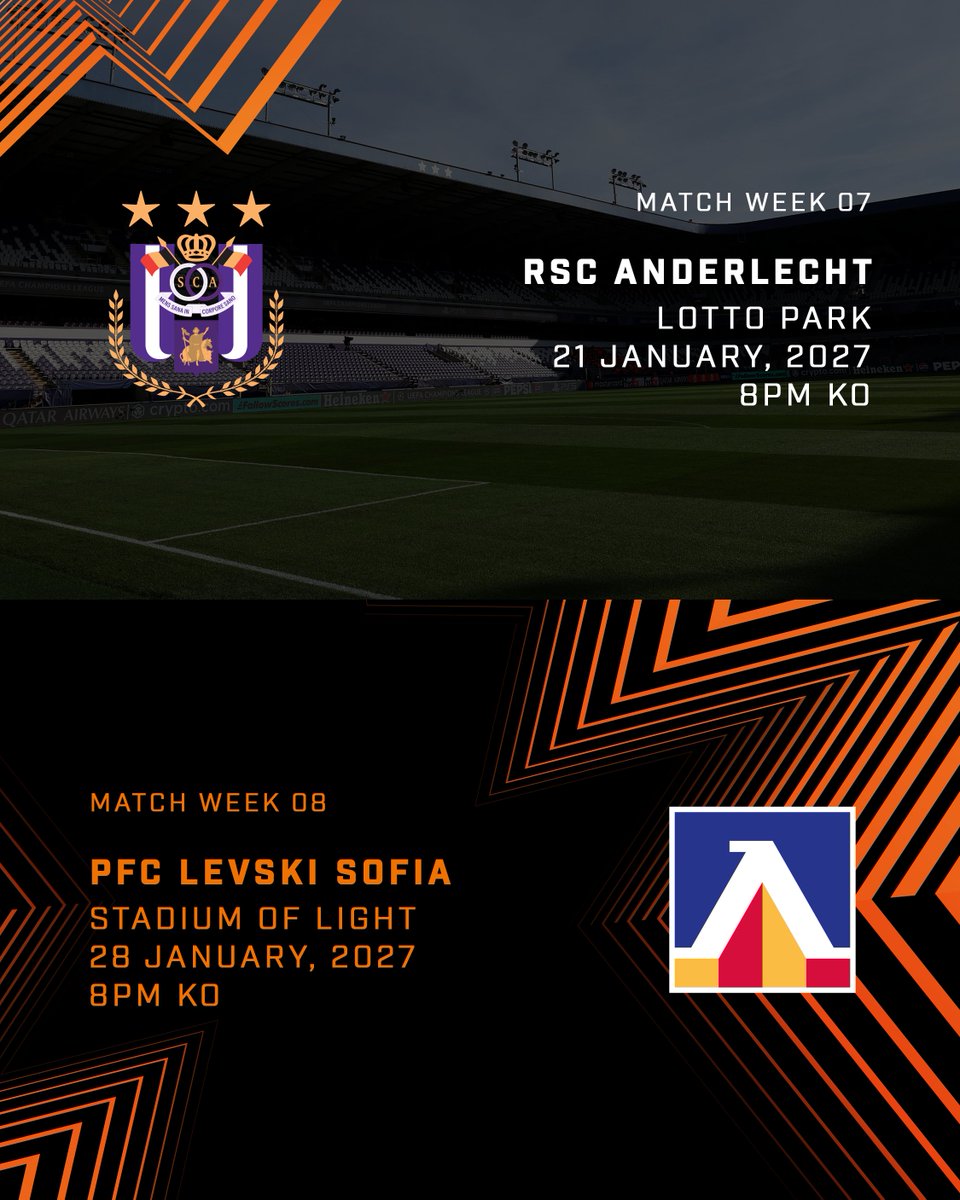 SunderlandAFC's tweet photo. Our 2026-27 @EuropaLeague schedule! ❤️ https://t.co/2IAGFYe6nN
