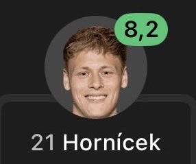 RisingStarXI's tweet photo. 🇨🇿⭐️ 𝐋𝐮𝐤𝐚́𝐬̌ 𝐇𝐨𝐫𝐧𝐢́𝐜̌𝐞𝐤 (24) against Tottenham:

• 90 Minutes
• CLEAN SHEET
• 4 Saves
• 4 Saves Inside The Box
• 40 Touches
• 4 Recoveries 

𝐈𝐌𝐌𝐄𝐃𝐈𝐀𝐓𝐄 𝐈𝐌𝐏𝐀𝐂𝐓. 💥 https://t.co/4ggmK9rsB7