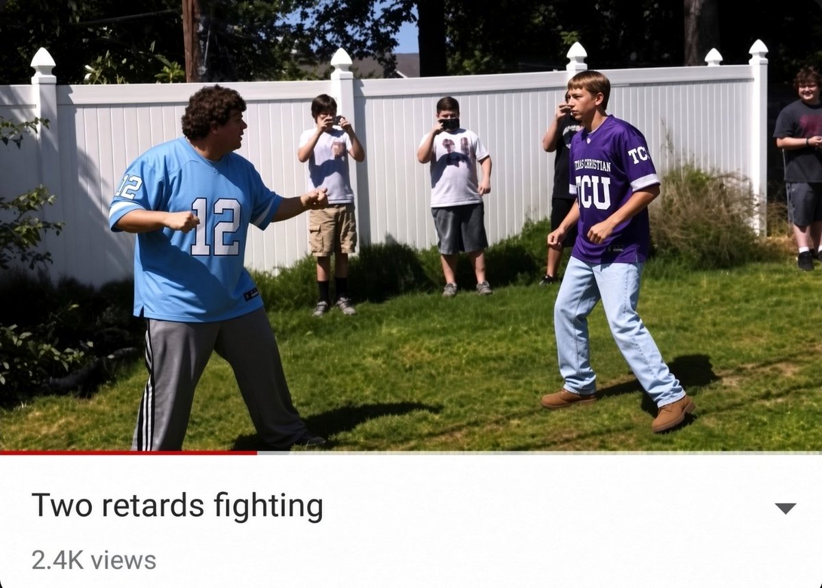 CFBMemes's tweet photo. TCU vs UNC: https://t.co/hk7DEZUZl2