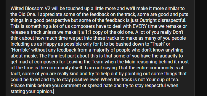 OutcomeMemories's tweet photo. #OutcomeMemories
We have some unfortunate news to share about Wilted Blossom V2, below is a statement created by Aerozity: (Under this image will be our response to this.) https://t.co/ZaLFNTjrus