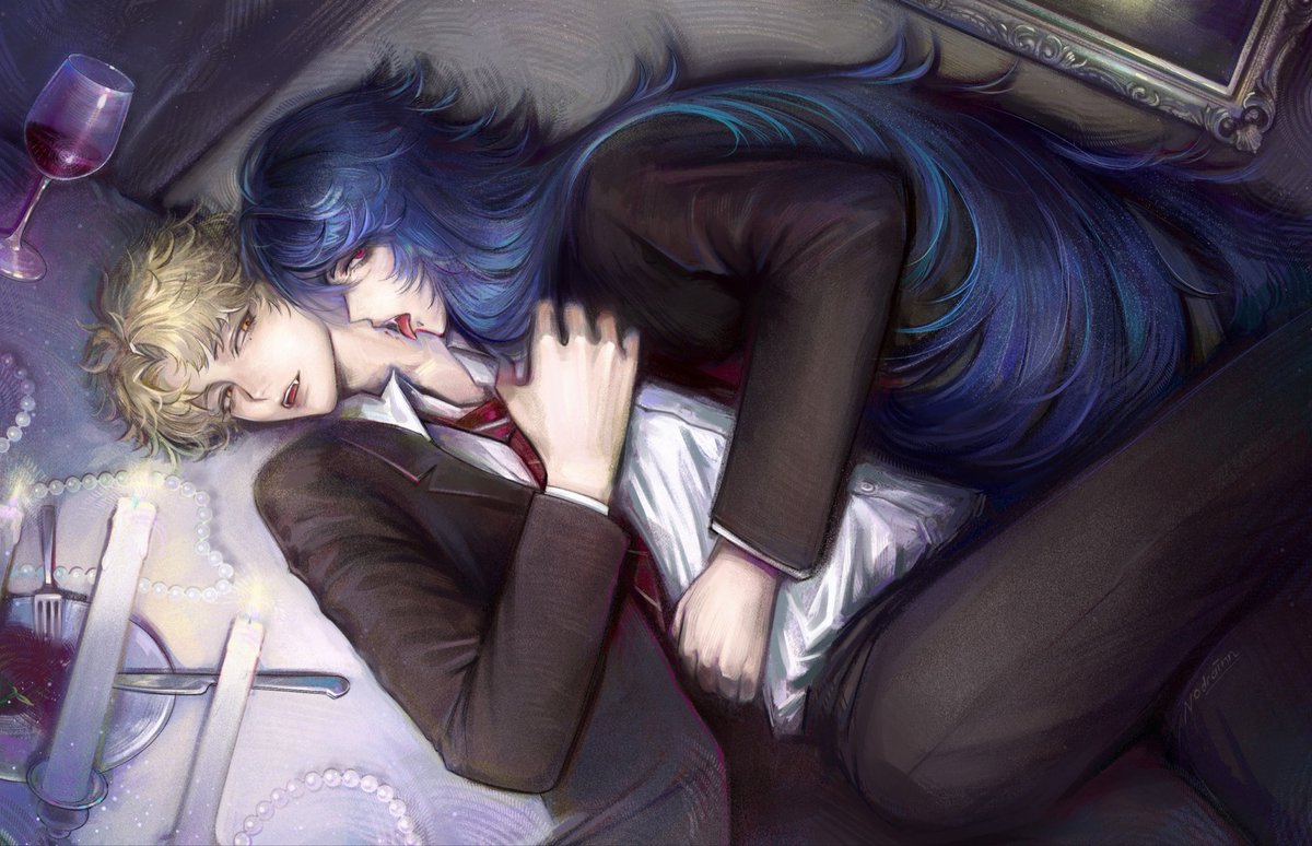 GGhostyxx's tweet photo. • #yumeship #yumetwt #shionsha #darkmoon 
by n0drainn on tg 
«Just come kiss me and bite me~»
(enjoy your meal oomfies) https://t.co/RtjJq3q5pz