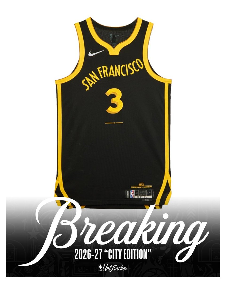 nbaunitracker's tweet photo. The Golden State Warriors are bringing back their 2023-24 "City Edition" for the upcoming season (confirmed by an earlier leak) https://t.co/VHc0IS2ymW
