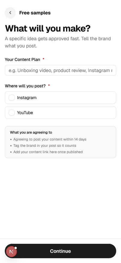 ReferRush's tweet photo. All affiliates on Referrush can now request Sample Products from brands🎁

Here's how it works:

1. Login to your portal
2. Go to the Products tab
3. Click on Request Samples
5. Pick your product + variant
5. Share your content plan

Brands ship it. You create with it. https://t.co/MgNabqSPZX