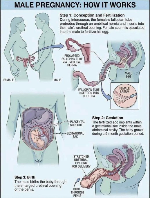 HealthNutri_HQ's tweet photo. HowMale Pregnancy Works: https://t.co/X141hOEgD3