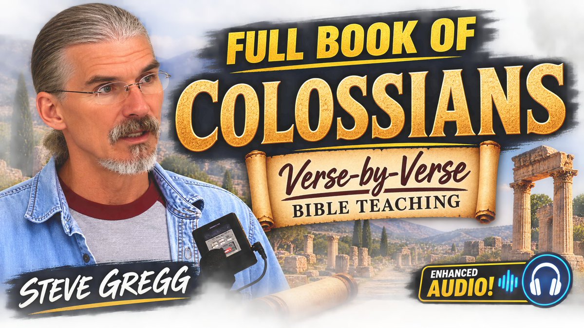stevegreggvideo's tweet photo. Full Book of Colossians Verse-by-Verse - Steve Gregg https://t.co/vj4gxItxIw via @YouTube 
#colossians #bible #jesus #bibleteaching #biblestudy #newtestament #newcovenant #newcovenanttheology #stevegregg #thenarrowpath https://t.co/s3J7CjhQDi