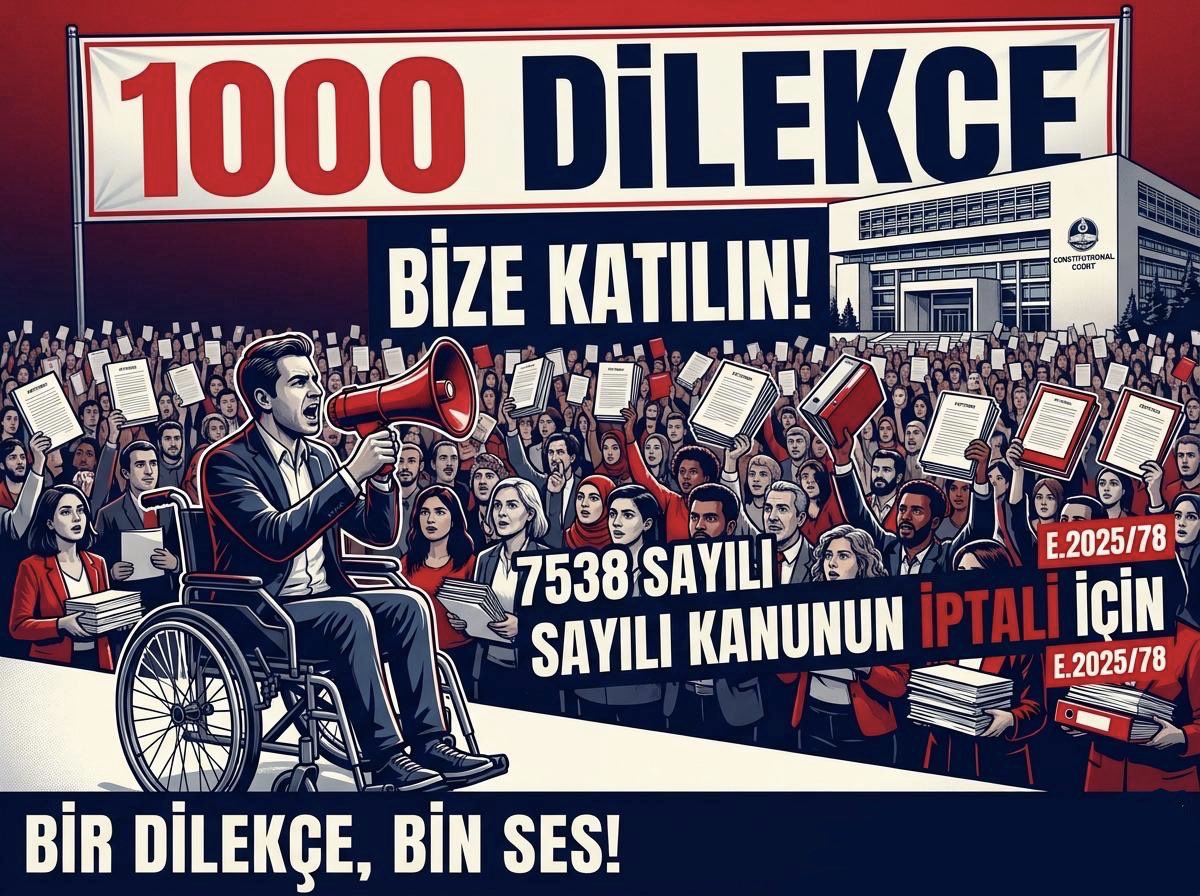 kanserengelli's tweet photo. Sayın AYM Heyeti, E.2025/78 sayılı dosyada vereceğiniz adil karar on binlerce engelli çalışanın ve ailesinin geleceğidir.
@AYMBASKANLIGI @muhteremince @YusufsevkiH @mentes70 @YilmazAkcil1968
AYM 1000 DİLEKÇE
#EngelliEmeklilikAYMde https://t.co/axmtcltDkr