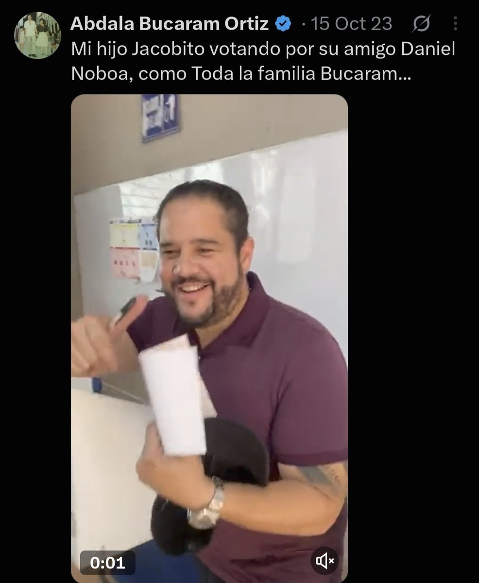 _SuExcelencia's tweet photo. Nadie está por encima de la ley.

— Daniel Noboa.

Nadie excepto...

— El autor. https://t.co/kr03RlTEdj