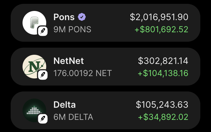 kenji_hl's tweet photo. god, i can't believe this.

i woke up today, checked my wallet, and saw that my ethereum:0x07f5b6823751c2e2cd4560f28af75ff887102241 went from $1m to $2m in just 24 hours.

i knew this would happen sooner or later, but i didn't expect it to happen this fast.

@MEADGod is one of the best developers i've seen in a long time.

one of the few who actually listens to the community and keeps building.

incredible work.

honestly, i'm loving robinhood more than ever.