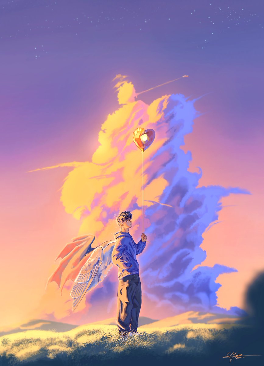 Mayiroisfine's tweet photo. Lonely balloon 
#art https://t.co/VXk7pVqsJr
