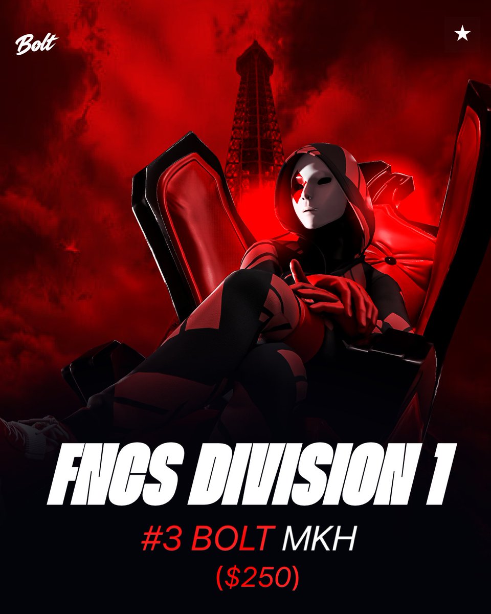 BoltESP_'s tweet photo. congratulations To Our Player For the Great Preformance 
in the FNCS DIVISON 1 FINALS ⚡️

@Mkh_Nks https://t.co/S1zA2952LT