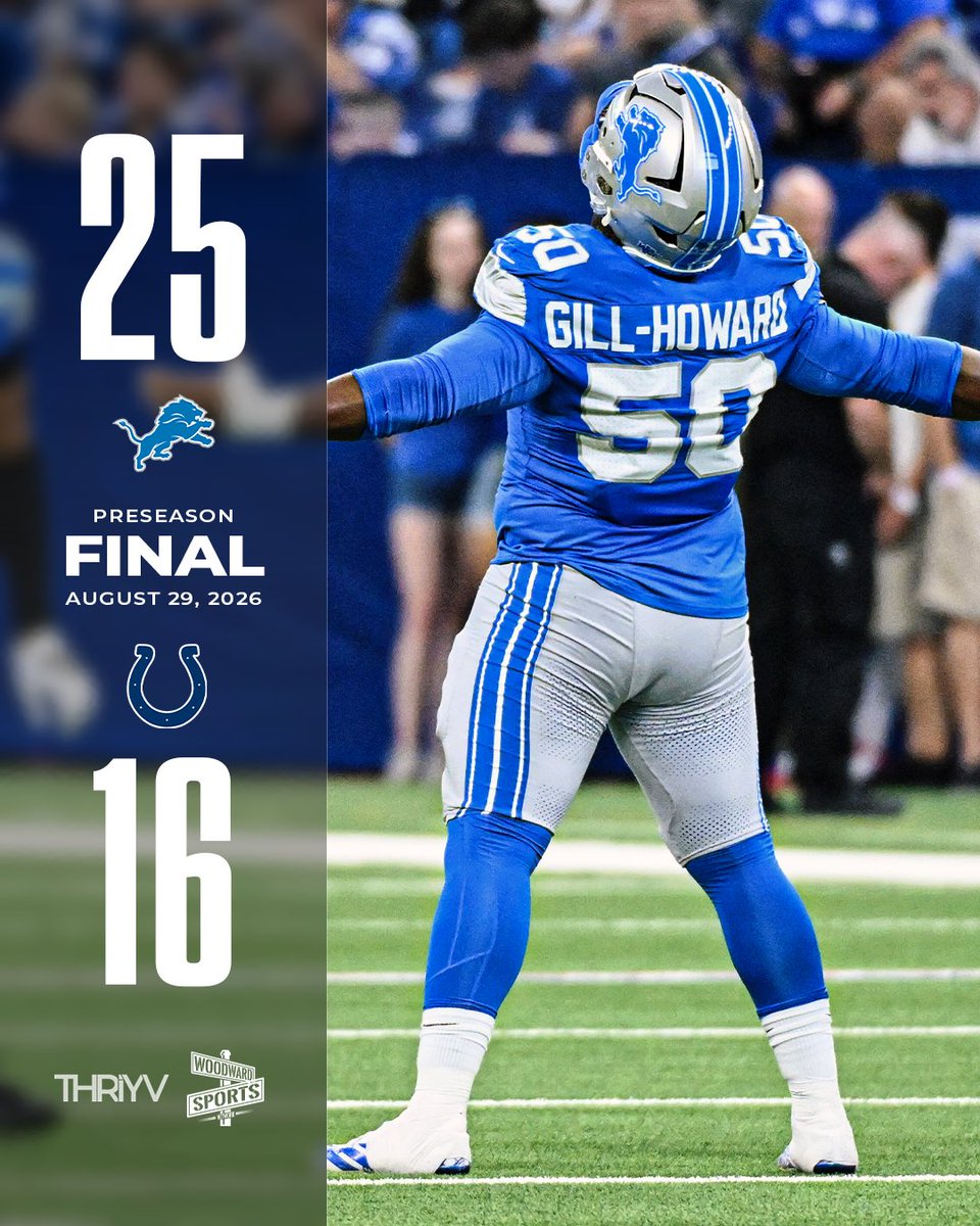 woodwardsports's tweet photo. Detroit Lions FINISH the Pre-Season the RIGHT way 🔥 https://t.co/aIv1r73Ncp