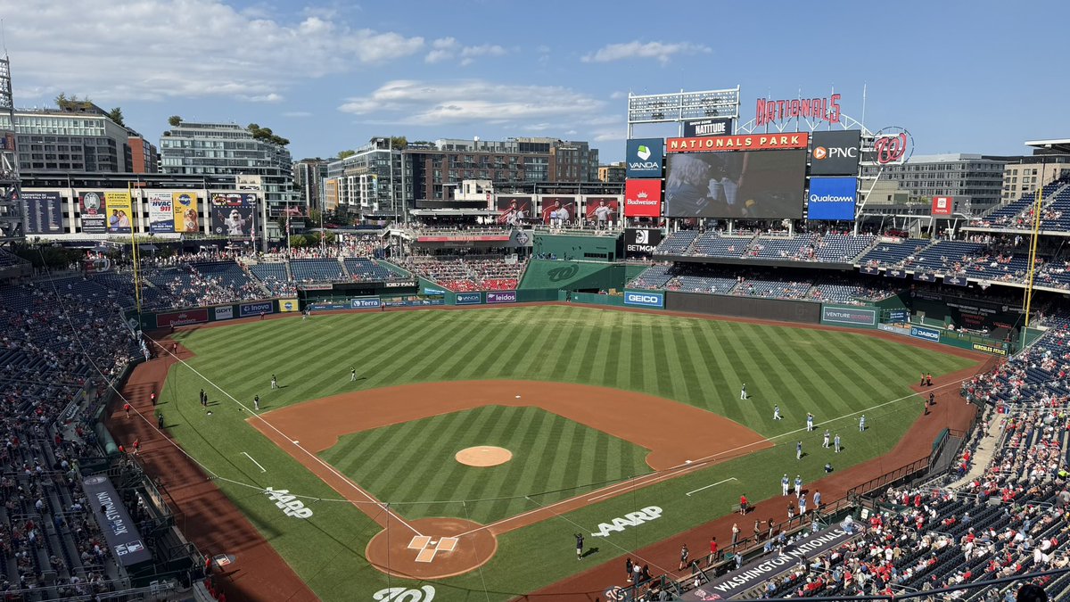 JayWarren111879's tweet photo. It’s the Nationals versus Marlins. Let’s Go Nats! https://t.co/LRCp5elaOS