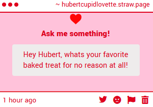 HuberttheCupid's tweet photo. Hmmm, well, they're all pretty good. If I had to choose though.. probably honey cookies! https://t.co/ufM4RGB7k0