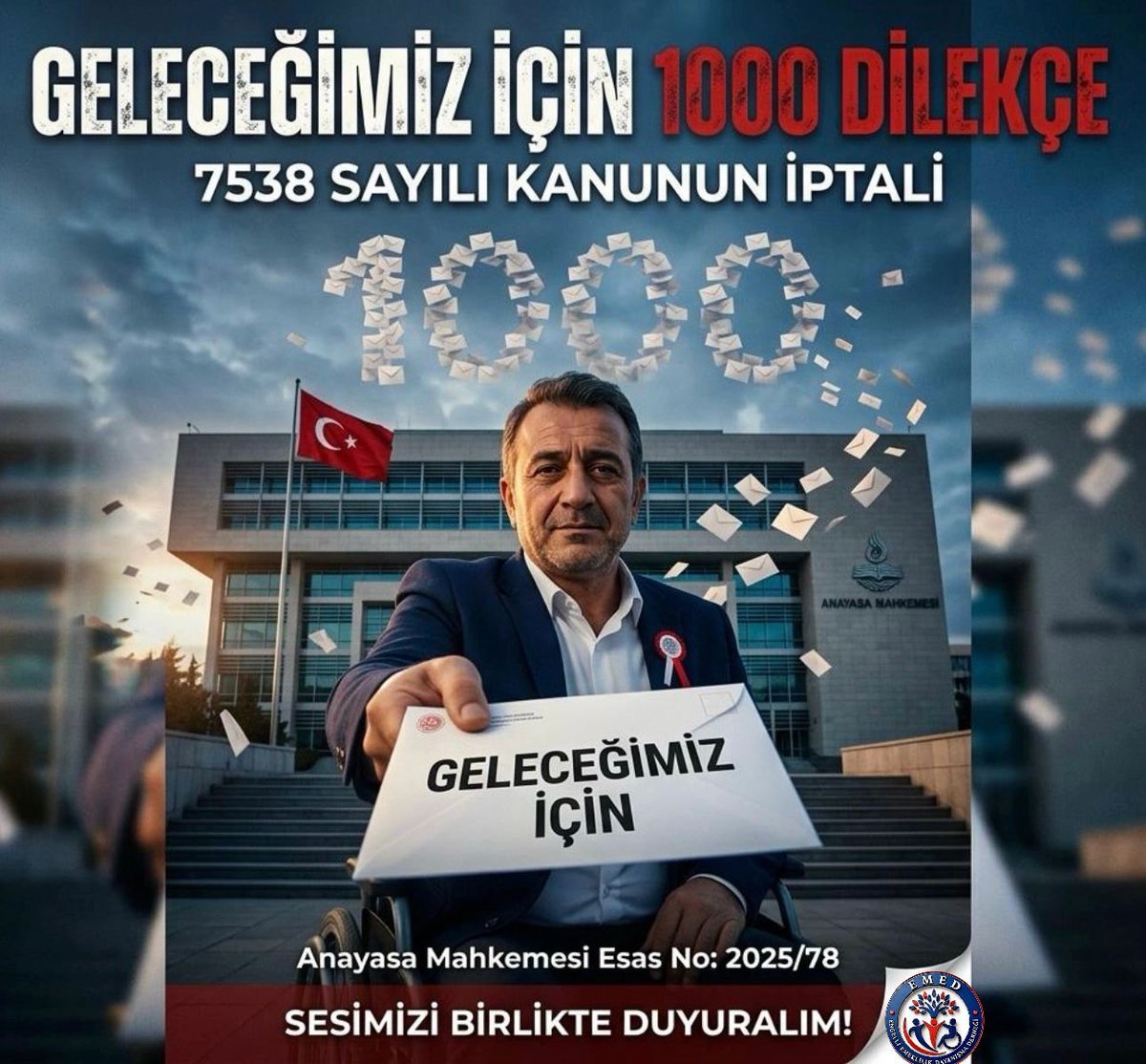 cc0e6ed01b4c4b3's tweet photo. Toplumsal vicdanı rahatlatacak adil bir Anayasa Mahkemesi kararı tüm engelli çalışanların ortak beklentisidir.
@AYMBASKANLIGI @muhteremince @YusufsevkiH @mentes70 @YilmazAkcil1968
AYM 1000 DİLEKÇE
#EngelliEmeklilikAYMde https://t.co/BlcRAkl17w