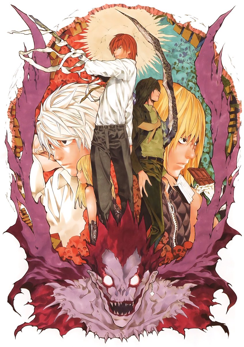 hqshonen's tweet photo. Obata will never miss especially not with death note art https://t.co/eNerEQ4nYy