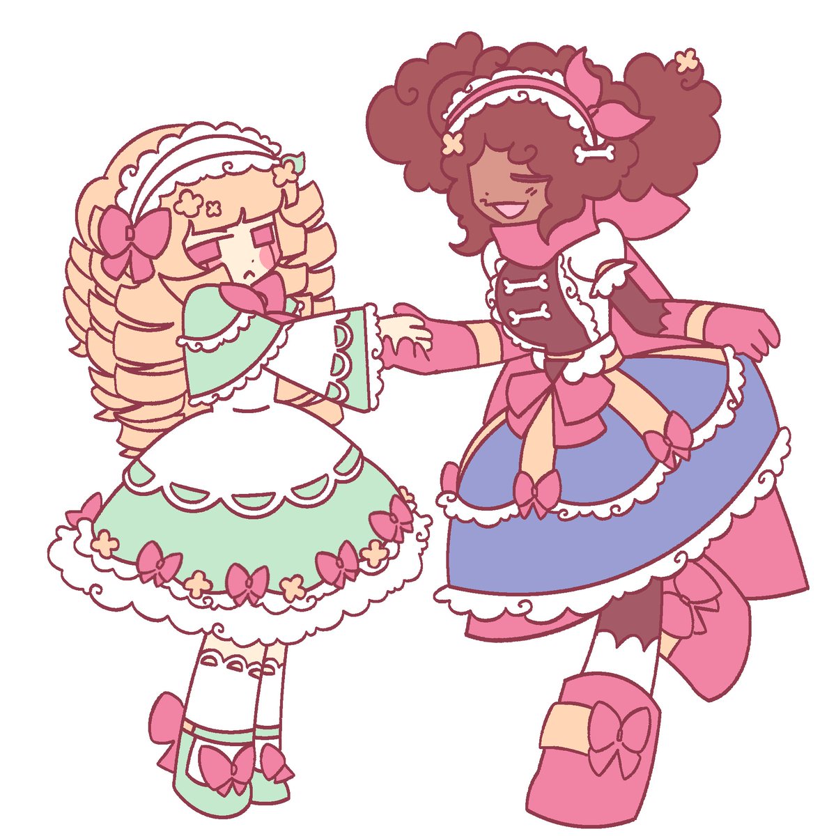 Orangefizziez's tweet photo. Lolita flowey and papyrus^_^ 
#nyehctar #floweyrus https://t.co/vOI6Y0NEUW