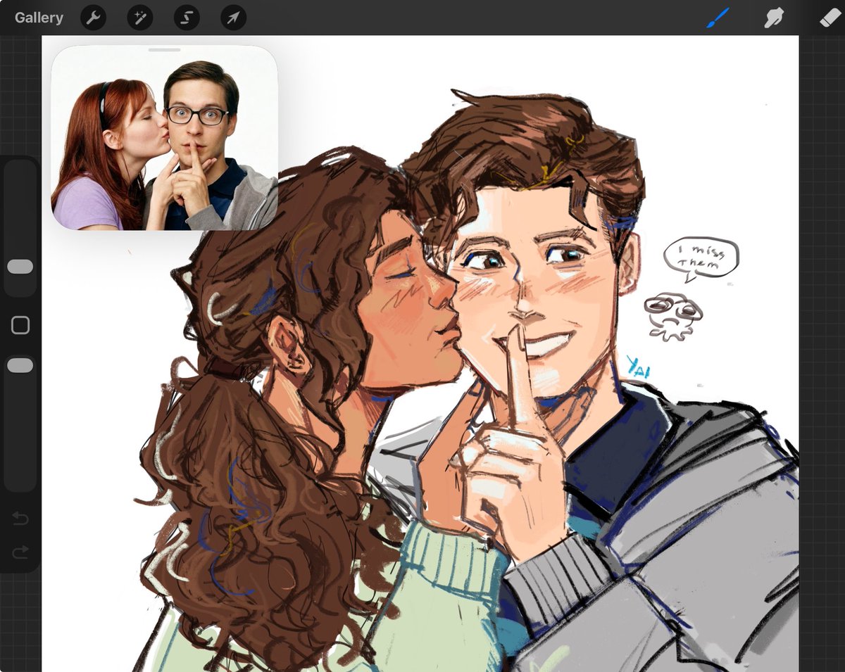 esnuffied's tweet photo. missing spideychelle hours (shhh peter isnt tip toeing at all…)  #spiderman #petermj https://t.co/cJPVwHmD2j