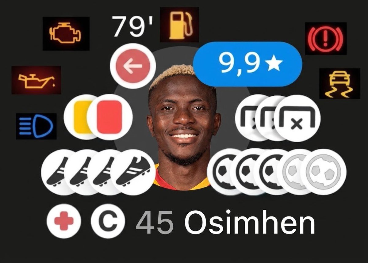 biyogala's tweet photo. 3 maç 5 gol 2 asist

Victor James Osimhen. https://t.co/oE30mc70PB